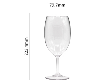 BPA Free High Quality Clear Unbreakable Reusable Stemless Plastic Champagne Wine Glasses