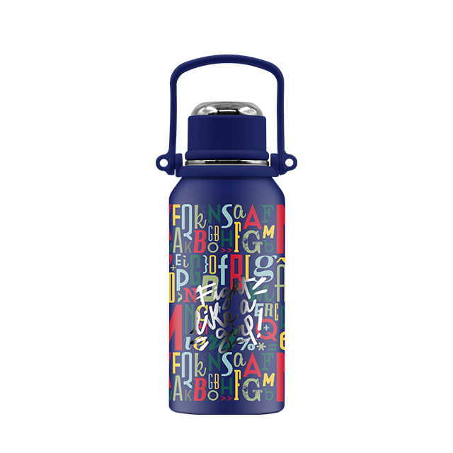 1200ML/40oz can be customized 304 stainless steel large capacity with handle thermos cup