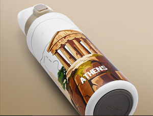 What are the differences in surface printing processes for water cups made of different materials