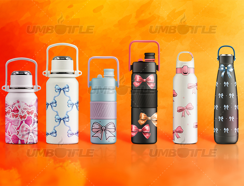 Why are bow-tie patterns becoming popular on Amazon thermos bottles?