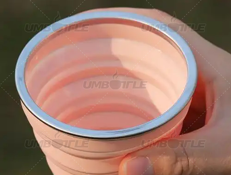Why are most foldable water cups made of plastic?