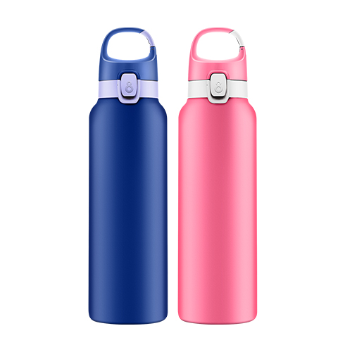 600ml/20oz Customized Color Round Middle Mouth Stainless Steel Wine Bottle With Lid